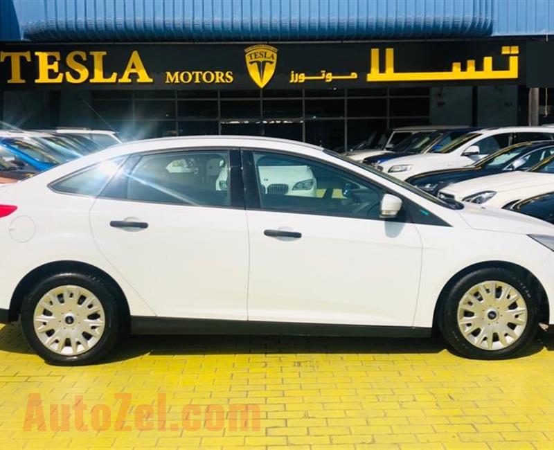 Ford Focus ECO-BOOST 2016, GCC [SEDAN] ! Dealer Warranty: 30/11/2020 [ONLY 599 DHS MONTHLY, 0% DOWN]