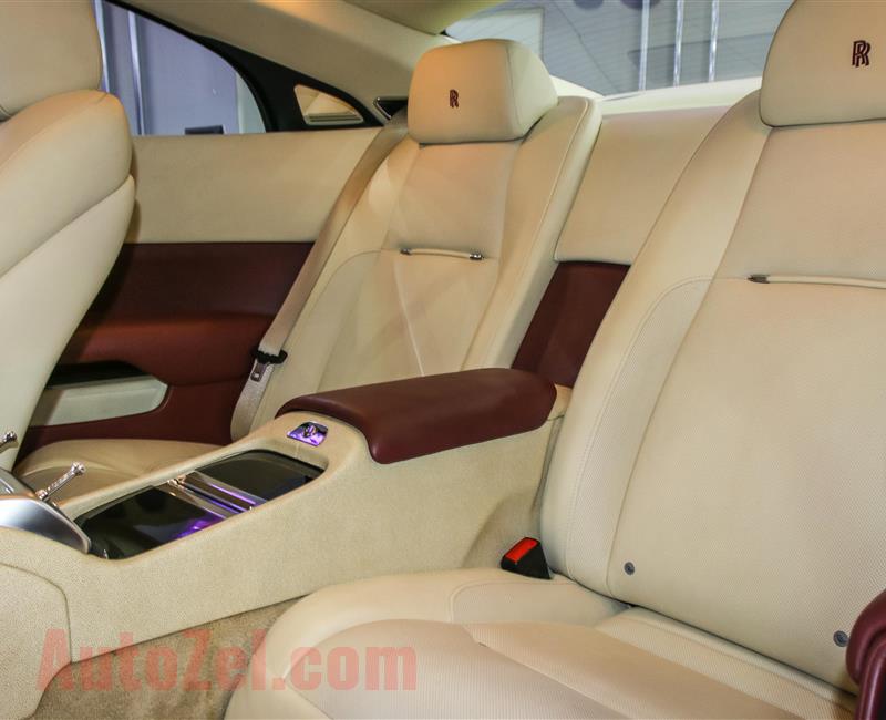 ROLLS ROYCE WRAITH- 2014- 106 400 KM- V12- GCC SPECS