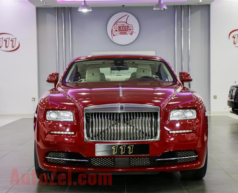 ROLLS ROYCE WRAITH- 2014- 106 400 KM- V12- GCC SPECS