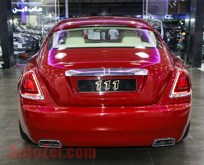 ROLLS ROYCE WRAITH- 2014- 106 400 KM- V12- GCC SPECS