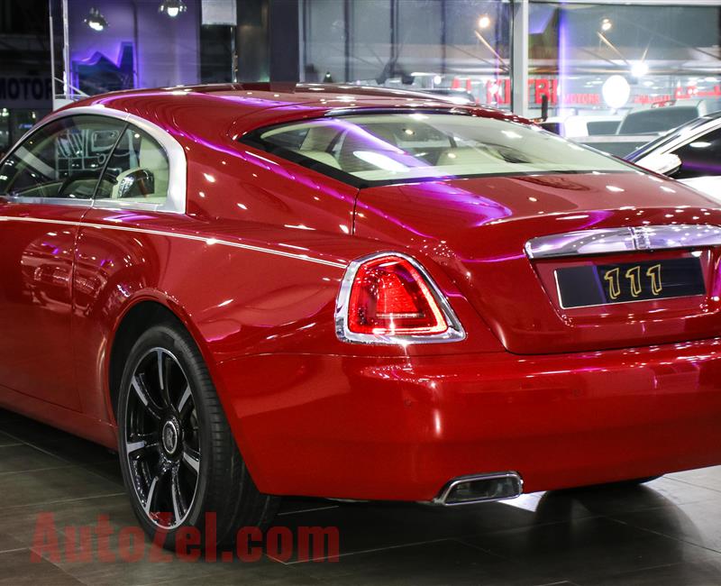 ROLLS ROYCE WRAITH- 2014- 106 400 KM- V12- GCC SPECS