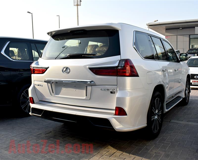 LEXUS LX570 SPORT, V8-5.7- 2018- WHITE- BRAND NEW, 0 KM- GCC