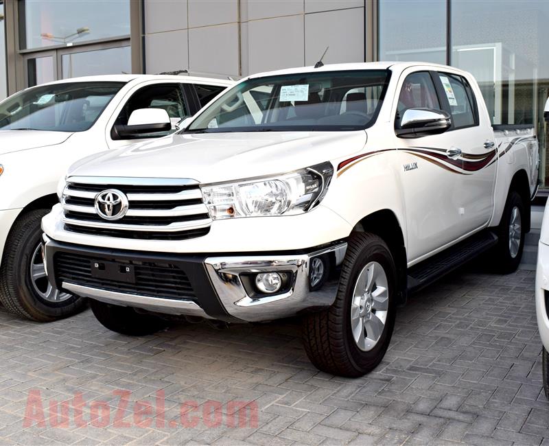 TOYOTA HILUX SR5, GL.X, V6- 2019- WHITE- BRAND NEW, 0 KM- GCC