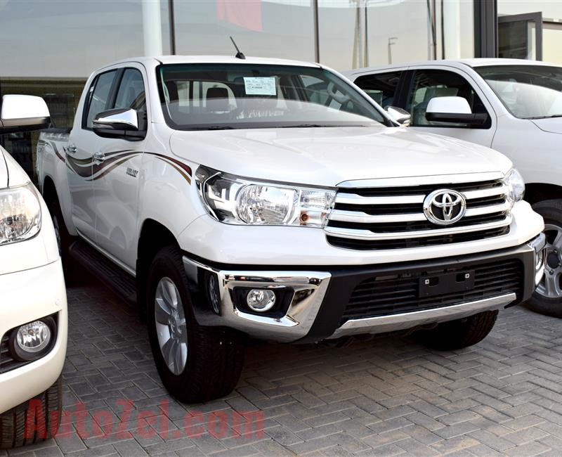 TOYOTA HILUX SR5, GL.X, V6- 2019- WHITE- BRAND NEW, 0 KM- GCC