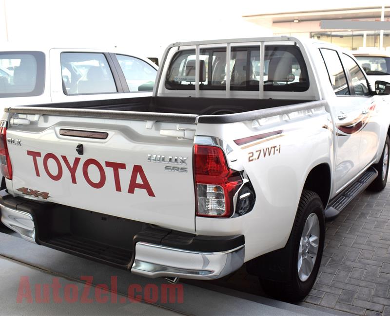 TOYOTA HILUX SR5, GL.X, V6- 2019- WHITE- BRAND NEW, 0 KM- GCC