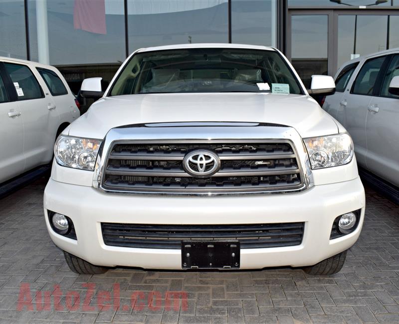 TOYOTA SEQUOIA, V8-5.7- WHITE- 2016- BRAND NEW, 0 KM- GCC