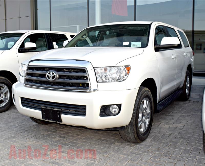 TOYOTA SEQUOIA, V8-5.7- WHITE- 2016- BRAND NEW, 0 KM- GCC