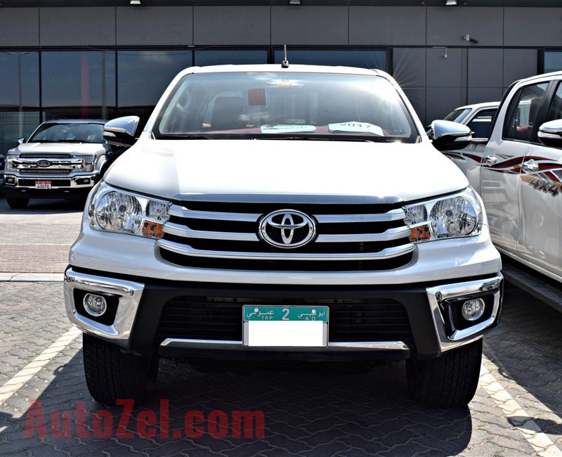 TOYOTA HILUX GLX- DOUBLE CABIN- 2017- WHITE- 27 000 KM- GCC