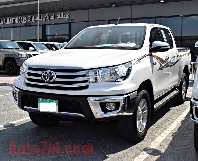 TOYOTA HILUX GLX- DOUBLE CABIN- 2017- WHITE- 27 000 KM- GCC