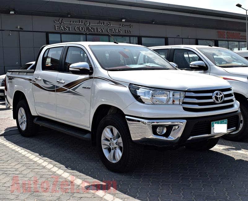 TOYOTA HILUX GLX- DOUBLE CABIN- 2017- WHITE- 27 000 KM- GCC