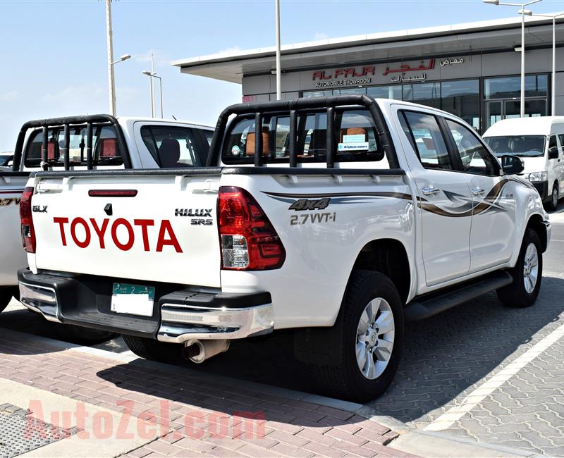 TOYOTA HILUX GLX- DOUBLE CABIN- 2017- WHITE- 27 000 KM- GCC