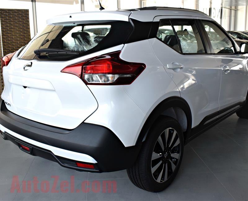 BRAND NEW NISSAN KICKS- 2019- WHITE- GCC- 3YRS WARRANTY 'TILL 100 000 KM