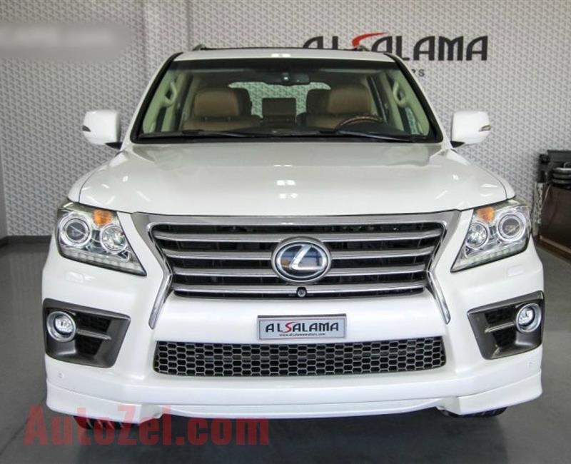 LEXUS LX570 S, V8- 2015- WHITE- 180 000 KM- GCC