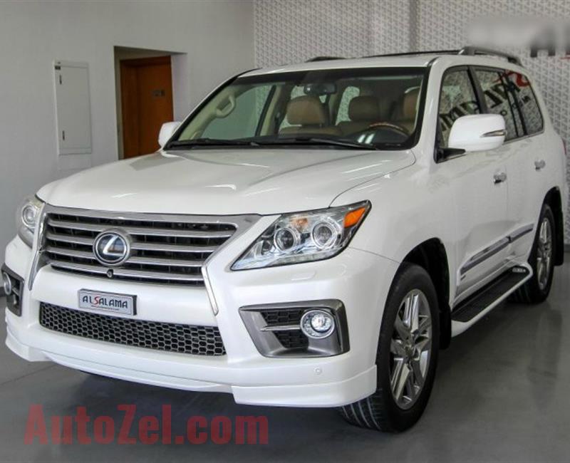 LEXUS LX570 S, V8- 2015- WHITE- 180 000 KM- GCC