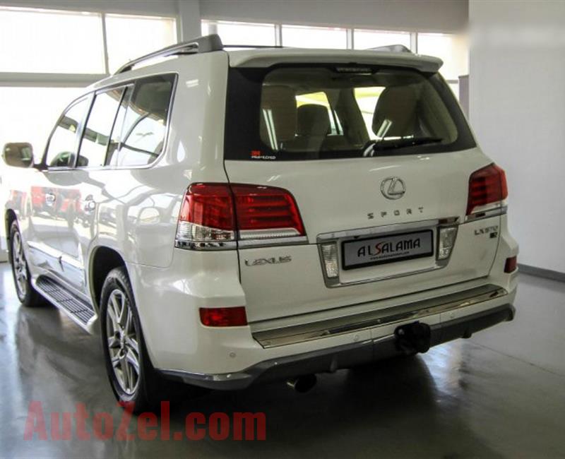 LEXUS LX570 S, V8- 2015- WHITE- 180 000 KM- GCC