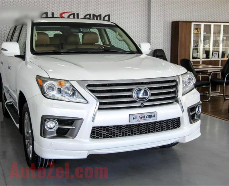 LEXUS LX570 S, V8- 2015- WHITE- 180 000 KM- GCC