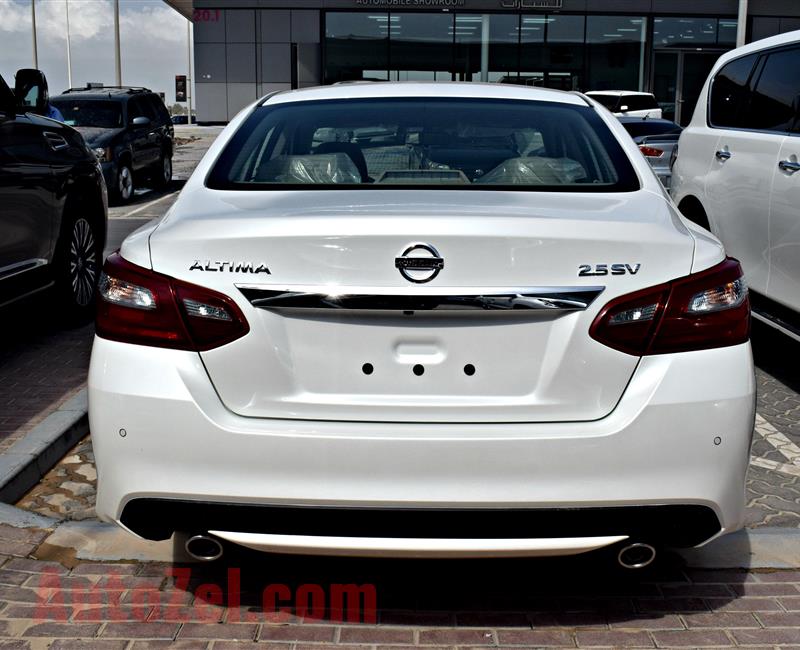 NISSAN ALTIMA 2.5 SV, V4- 2018- WHITE- BRAND NEW, 0 KM- GCC