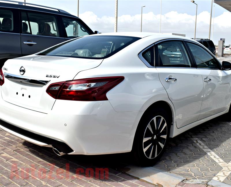 NISSAN ALTIMA 2.5 SV, V4- 2018- WHITE- BRAND NEW, 0 KM- GCC