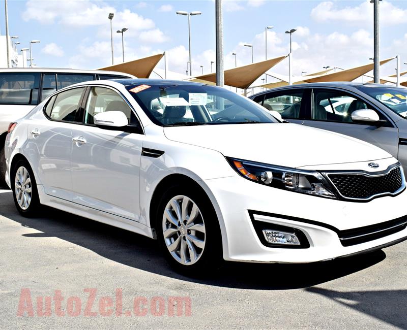 KIA OPTIMA EX, V4- 2014- WHITE- 69 000 MILEAGE- AMERICAN SPECS