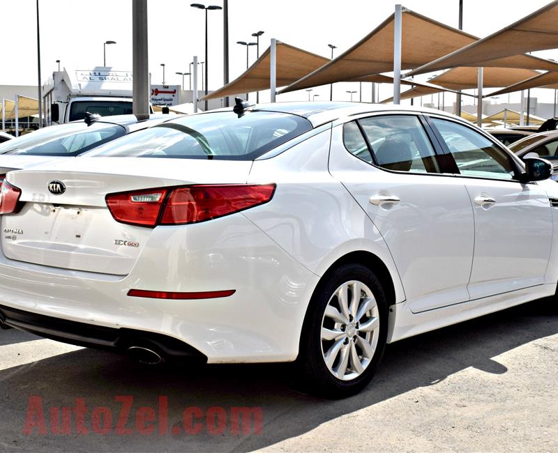 KIA OPTIMA EX, V4- 2014- WHITE- 69 000 MILEAGE- AMERICAN SPECS