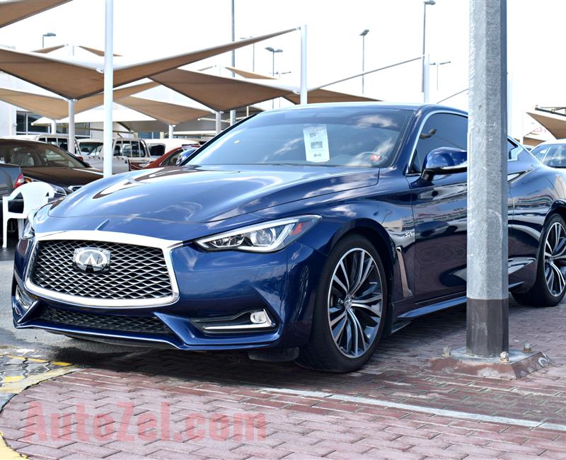 INFINITI Q60S, V6- 2017- BLUE- 130 000 KM- AMERICAN SPECS