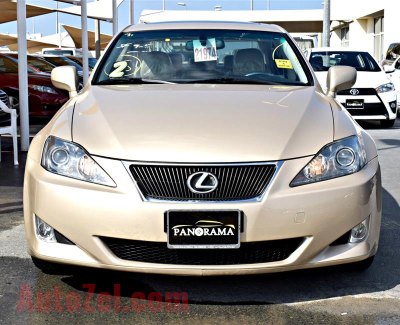 LEXUS IS250, V6- 2007- GOLD- 140 000 KM- AMERICAN SPECS