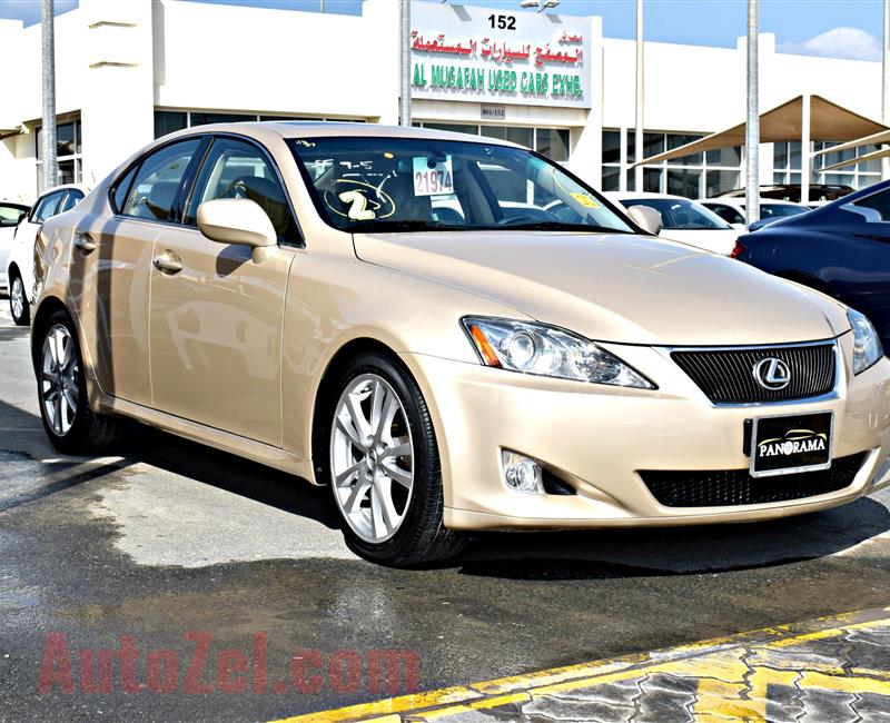 LEXUS IS250, V6- 2007- GOLD- 140 000 KM- AMERICAN SPECS