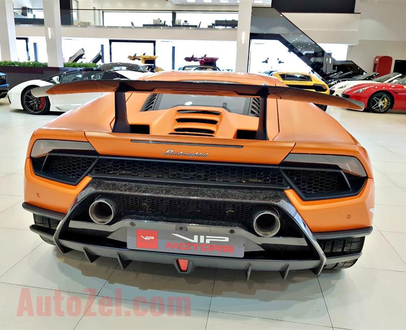 LAMBORGHINI HURACAN PERFORMANTE, V10- 2018- ORANGE- 3 000 KM- GCC