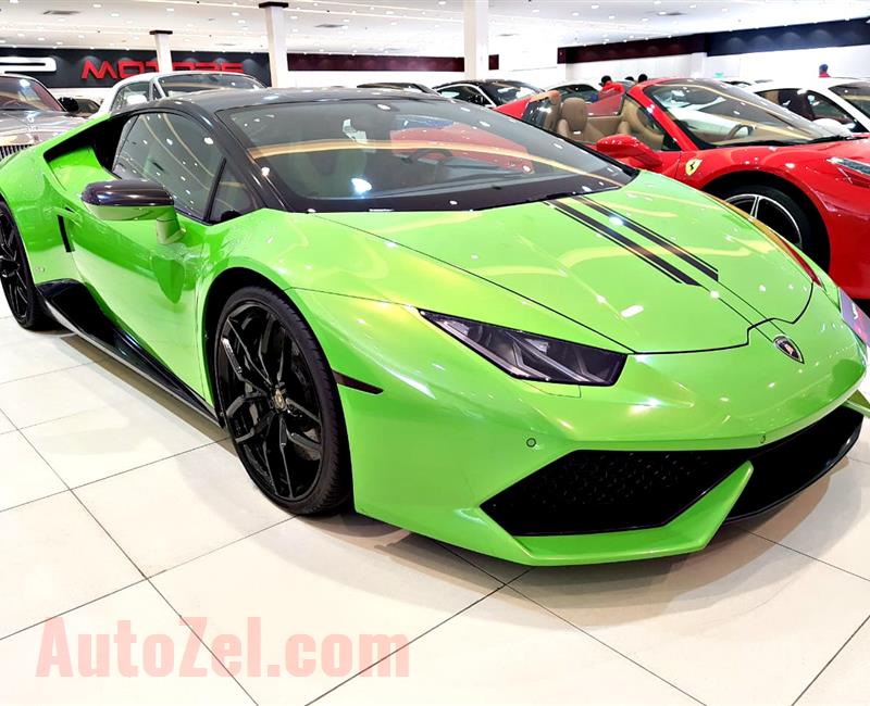 LAMBORGHINI HURACAN LP 610-4, V10- 2015- GREEN- 47 000 KM- GCC