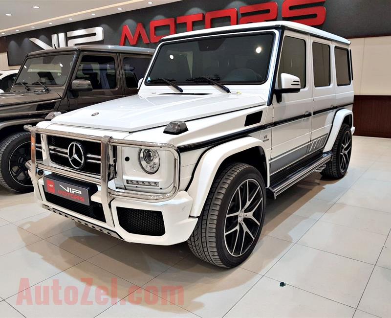 MERCEDES G63 AMG EDITION, V8- 2016- WHITE- 45 000 KM- GCC