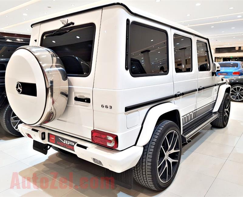 MERCEDES G63 AMG EDITION, V8- 2016- WHITE- 45 000 KM- GCC