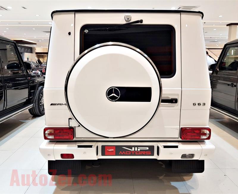 MERCEDES G63 AMG EDITION, V8- 2016- WHITE- 45 000 KM- GCC