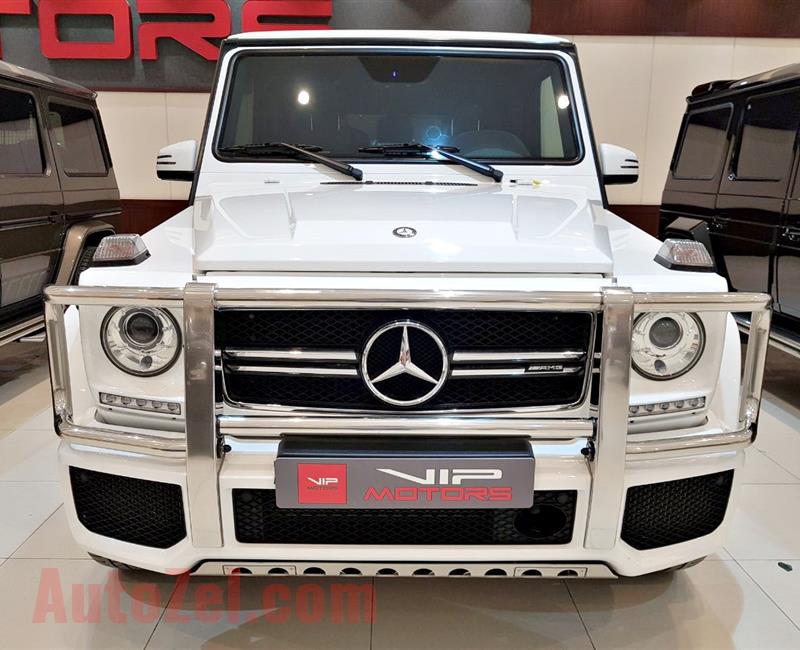 MERCEDES G63 AMG EDITION, V8- 2016- WHITE- 45 000 KM- GCC