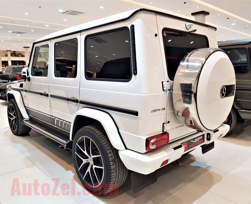 MERCEDES G63 AMG EDITION, V8- 2016- WHITE- 45 000 KM- GCC