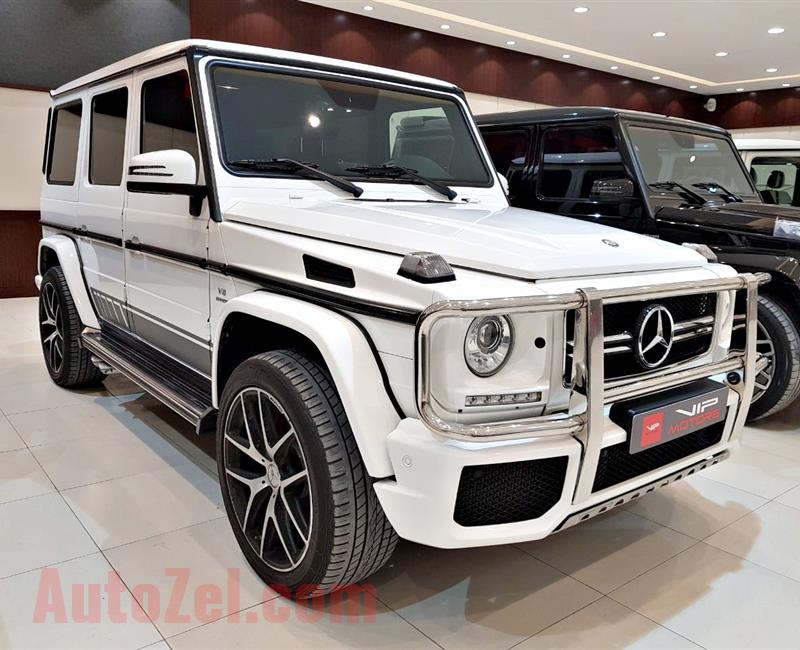 MERCEDES G63 AMG EDITION, V8- 2016- WHITE- 45 000 KM- GCC