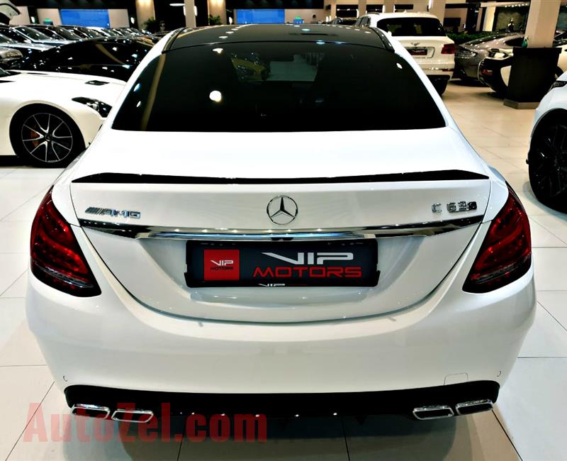 MERCEDES C63 S AMG, EDITION 1, V8- 2015- WHITE- 100 KM- GCC