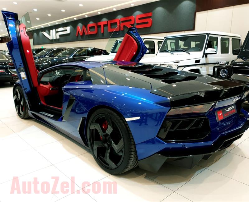 LAMBORGHINI AVENTADOR MANSORY ROADSTER- 2014- BLUE- 8 000 KM- GCC