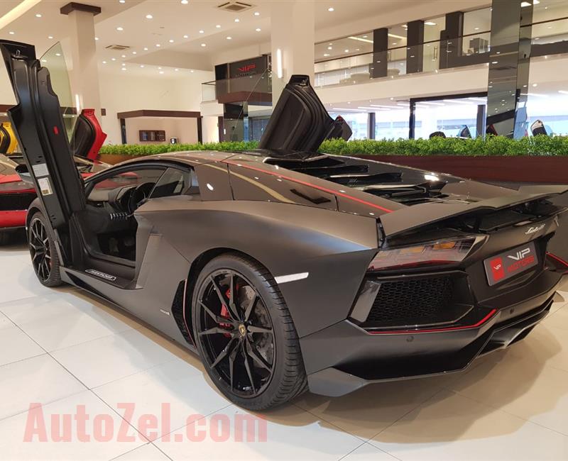 LAMBORGHINI AVENTADOR PIERILLI EDITION- 2016- BLACK MATT- 0 KM- GCC