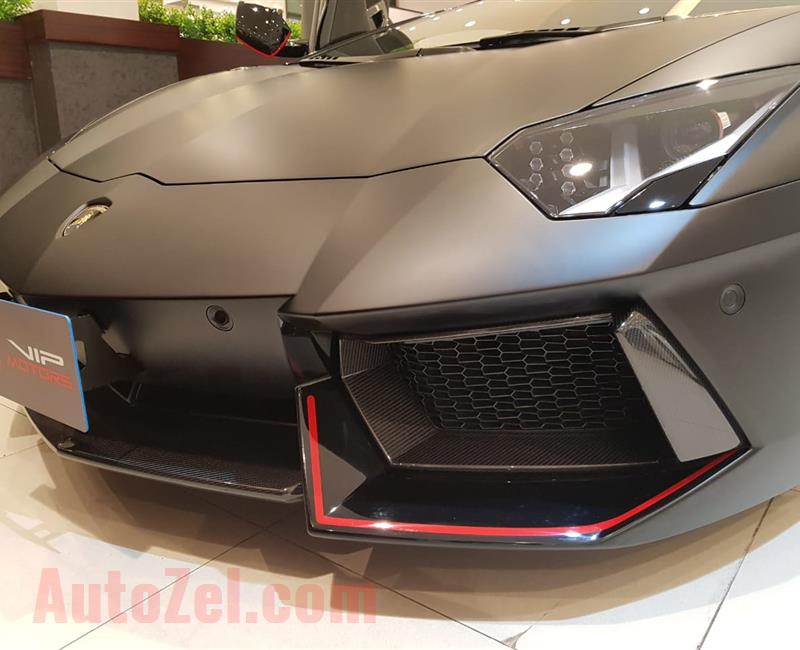 LAMBORGHINI AVENTADOR PIERILLI EDITION- 2016- BLACK MATT- 0 KM- GCC