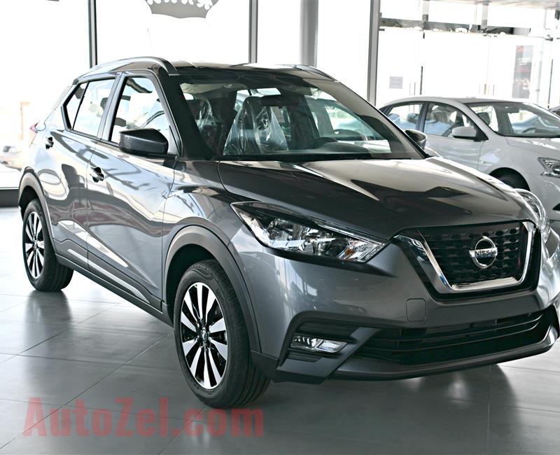 NISSAN KICKS, V4- 2019- GREY- BRAND NEW, 0 KM- GCC