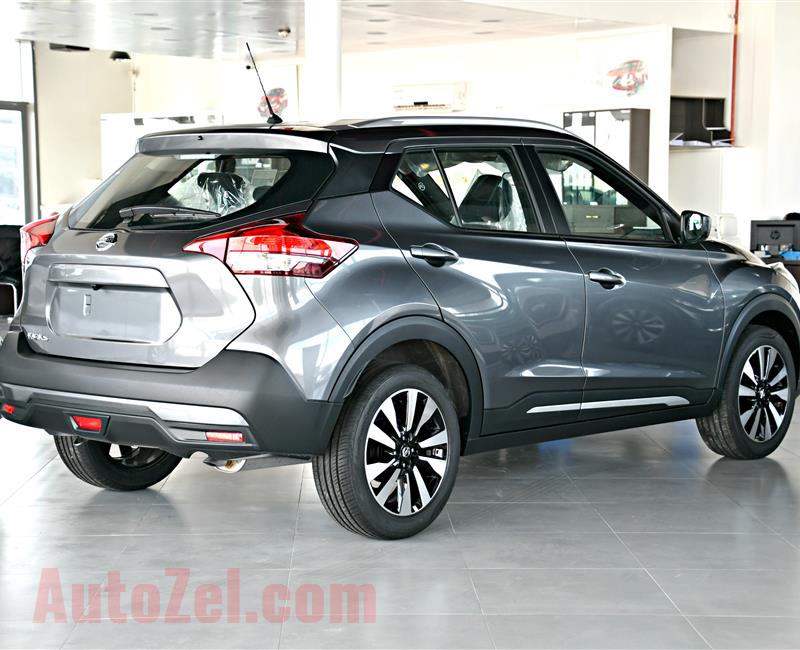 NISSAN KICKS, V4- 2019- GREY- BRAND NEW, 0 KM- GCC