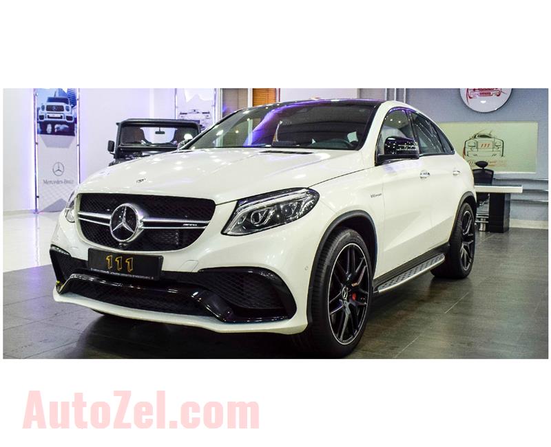 MERCEDES BENZ GLE 63 AMG S, V8- 2018- WHITE- 19 969 KM- GCC