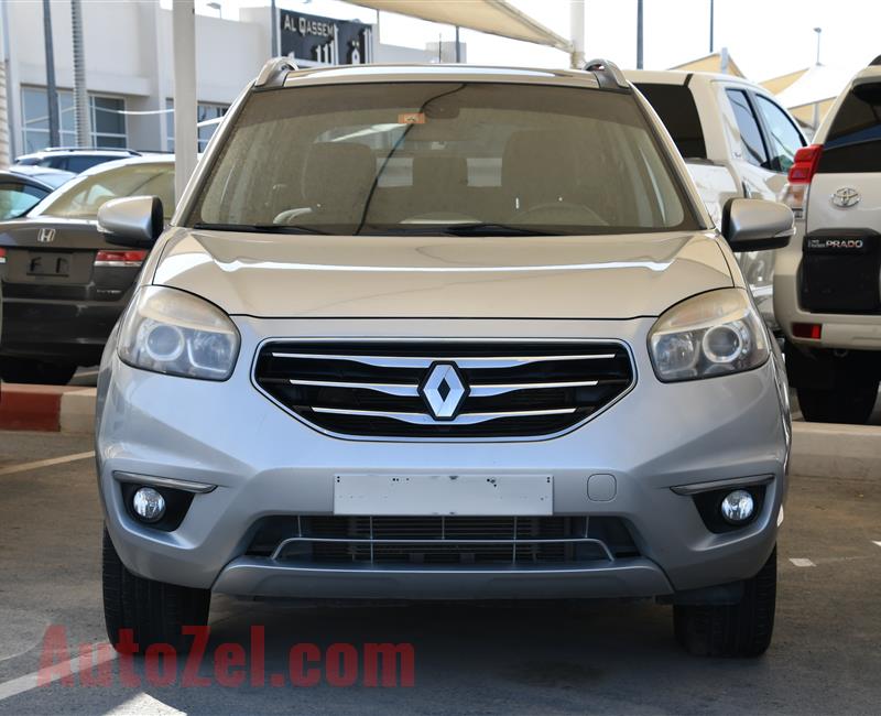 RENAULT KOLEOS- 2013- SILVER- 100 000 KM- GCC