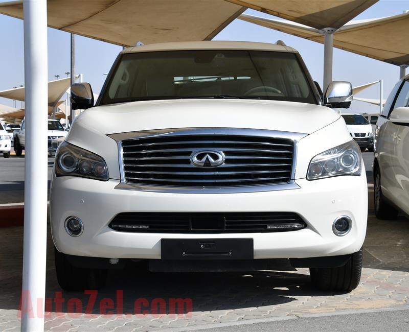 INFINITI QX56- 2013- WHITE- 125 000 KM- GCC