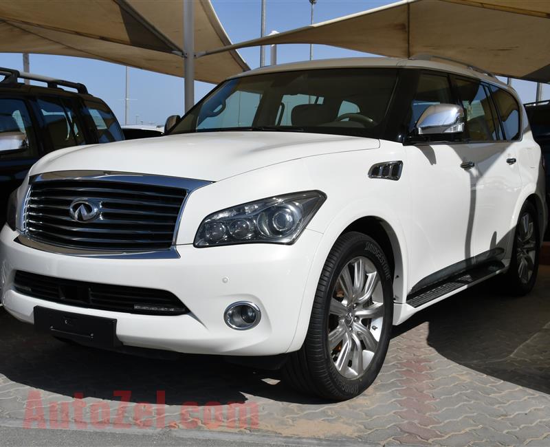 INFINITI QX56- 2013- WHITE- 125 000 KM- GCC