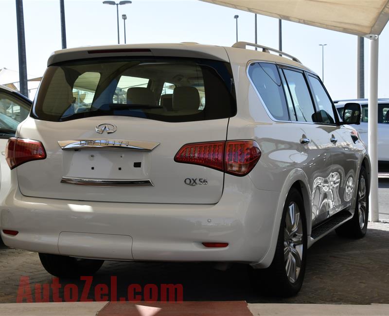 INFINITI QX56- 2013- WHITE- 125 000 KM- GCC