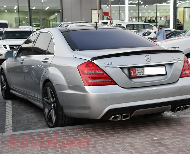 MERCEDES-BENZ S500, BODY KIT S63- 2008- SILVER- 286 000 KM- GCC