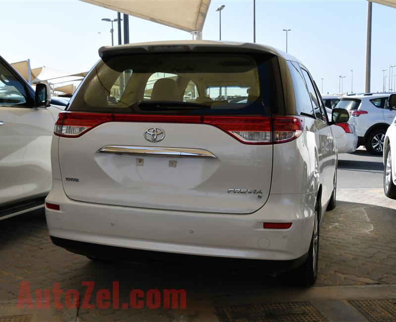 TOYOTA PREVIA S- 2016- WHITE- 80 000 KM- GCC