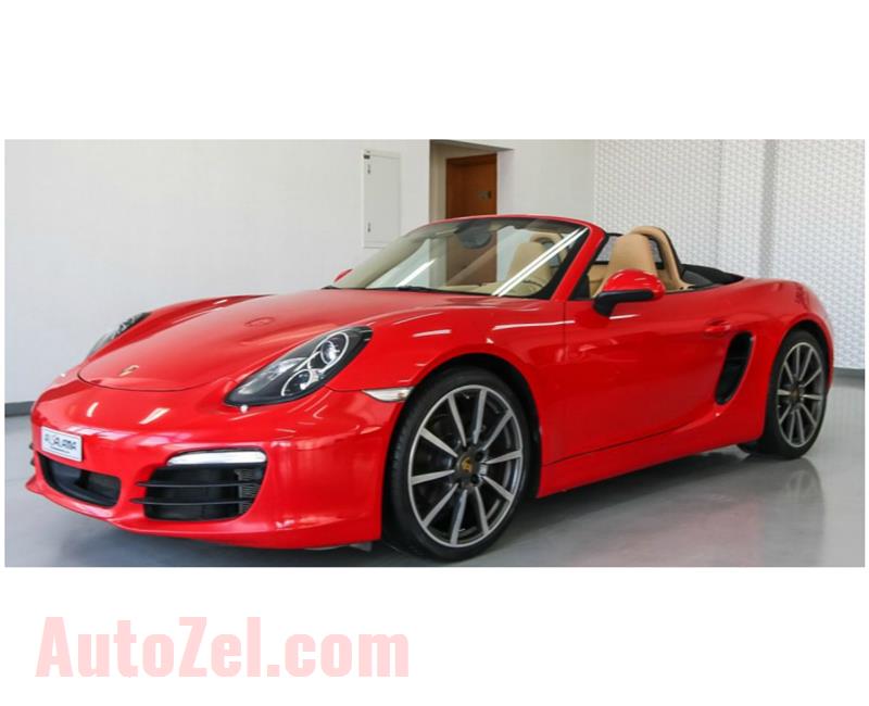 PORSCHE BOXSTER- 2015- RED- 168 000 KM- GCC