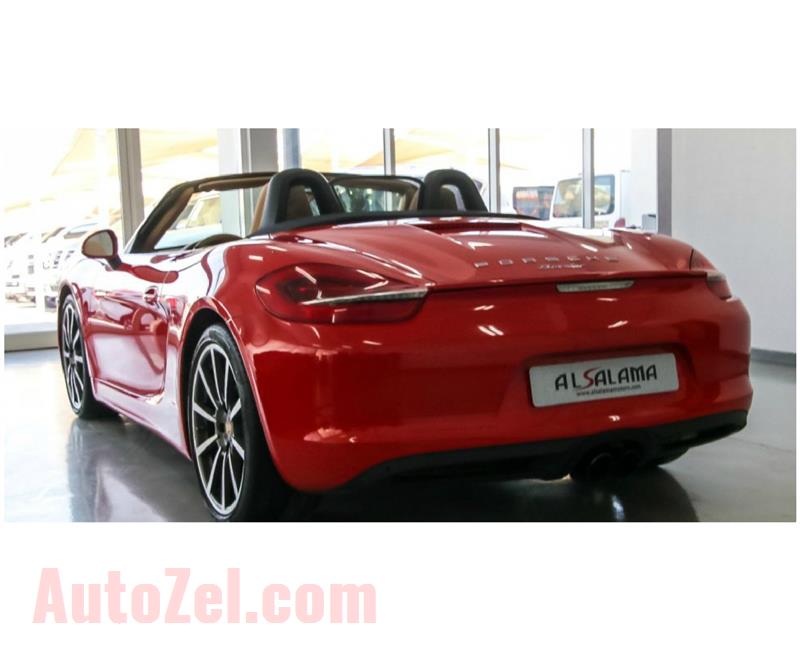 PORSCHE BOXSTER- 2015- RED- 168 000 KM- GCC